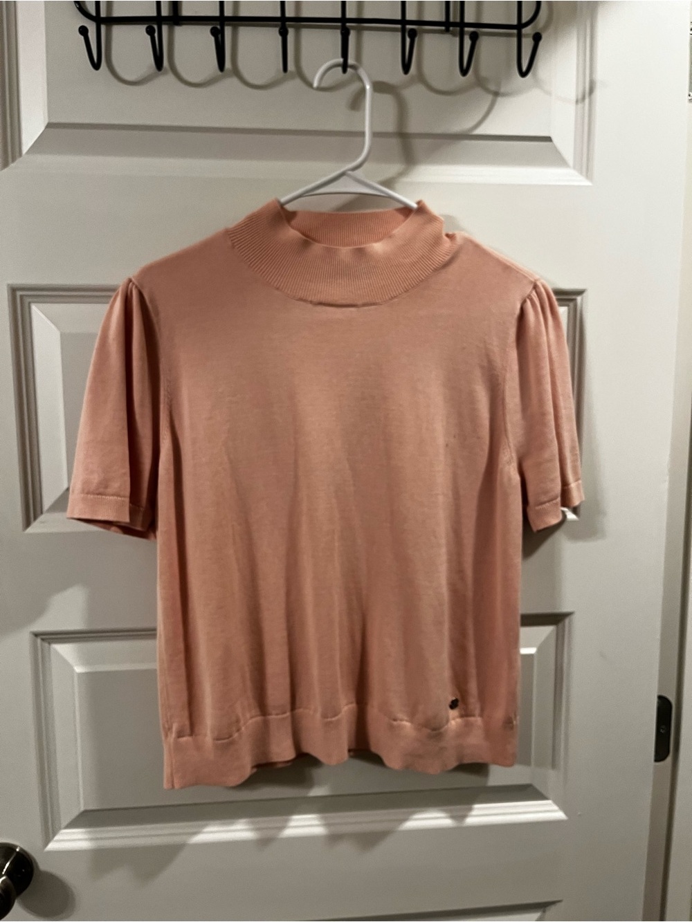 Tommy Hilfiger Dusty Rose Short-Sleeve Mock Neck Polo